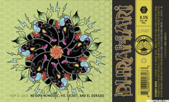 Bhramari Hop Lock NE DIPA label BeerPulse