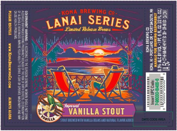 Kona Lanai Imperial Vanilla Stout 22oz BeerPulse