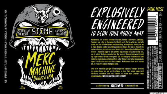 Stone Merc Machine label BeerPulse