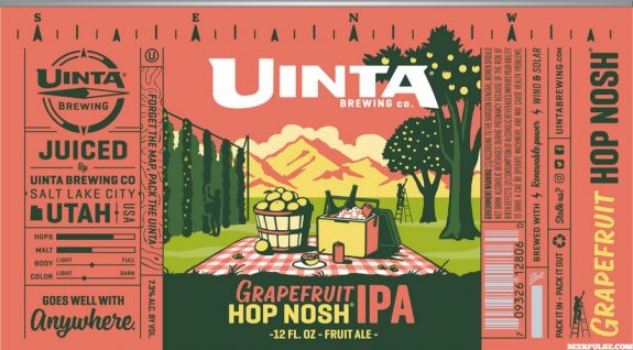 Uinta Grapefruit Hop Nosh IPA label BeerPulse