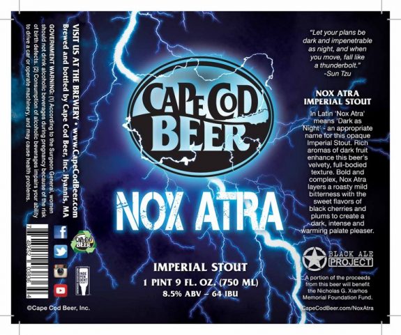 Cape Cod Nox Atra Imperial Stout label BeerPulse