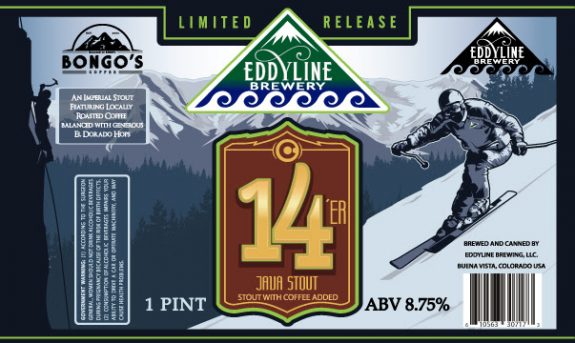 Eddyline 14'er Java Stout label BeerPulse