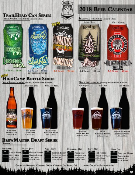 GoodLife Brewing 2018 Beer Calendar BeerPulse