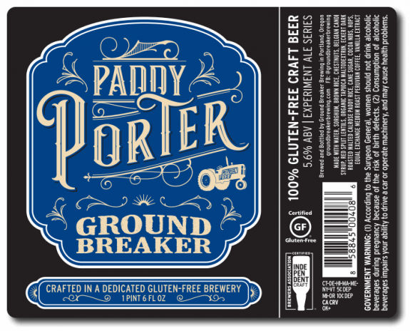 Ground Breaker Paddy Porter label BeerPulse