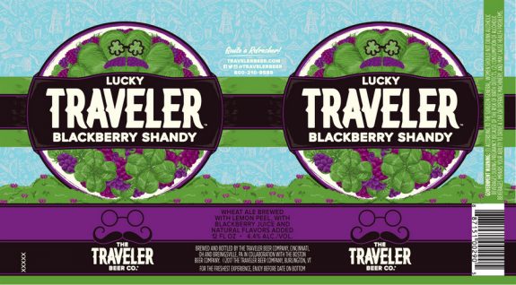 Lucky Traveler Blackberry Shandy label BeerPulse