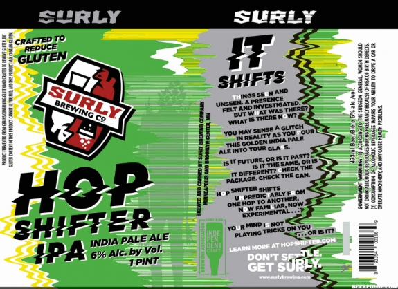 Surly Hopshifter IPA label BeerPulse