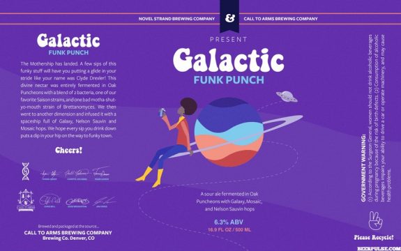Call to Arms Galactic Funk Punch label BeerPulse