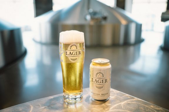 Firestone Lager can glass BeerPulse