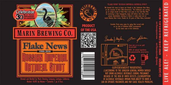 Marin Flake News label BeerPulse