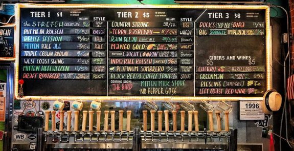 Mitten Brewing board BeerPulse