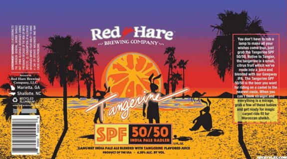 Red Hare Tangerine SPF 5050 IPR label BeerPulse