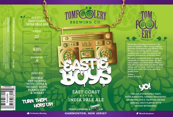 Tomfoolery Eastie Boys label BeerPulse