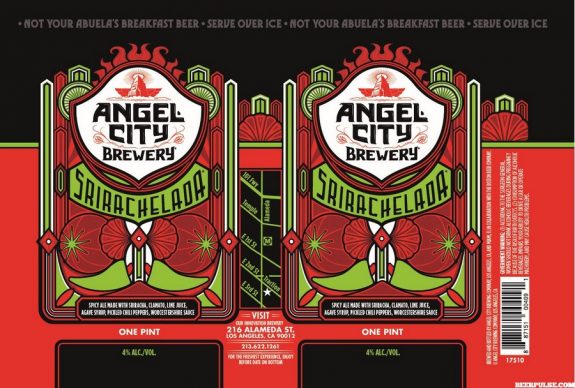 Angel City Srirachelada label BeerPulse