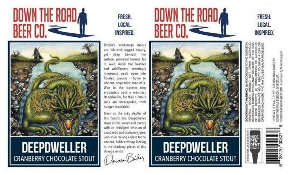 Down the Road Deepdweller Stout label BeerPulse