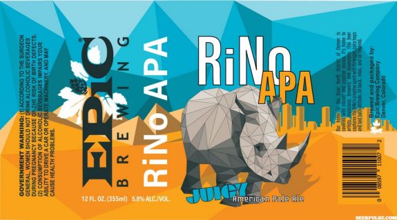 Epic Brewing RiNo APA Label
