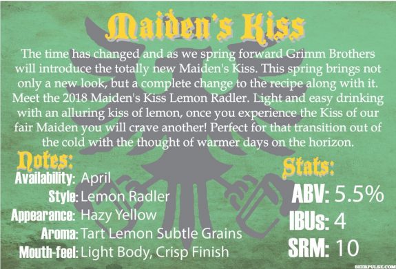 Grimm Brothers Maidens Kiss back label BeerPulse