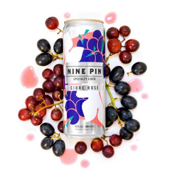 Nine Pin Cidre Rose can 2018 BeerPulse
