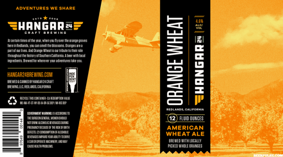 Hangar 24 Orange Wheat label BeerPulse