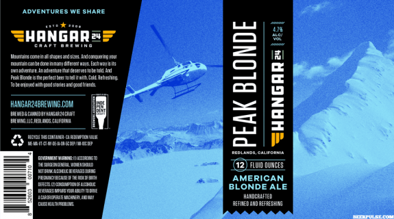 Hangar 24 Peak Blonde label BeerPulse