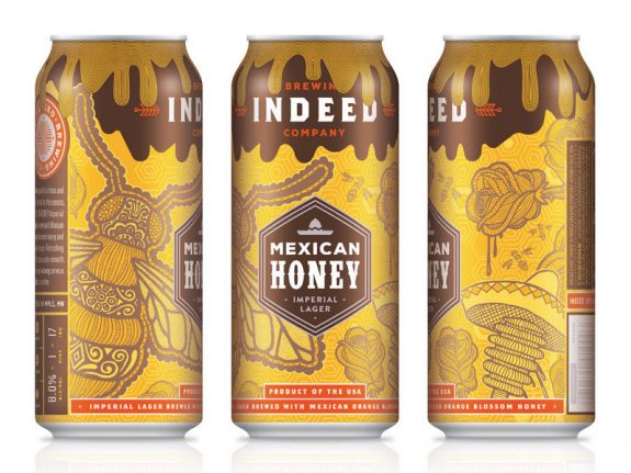 Indeed Mexican Honey Imperial Lager cans BeerPulse