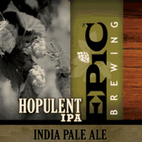 epic hopulent ipa label