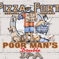 Pizza Port Poor Man's Double IPA label