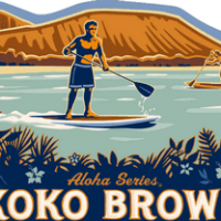 Kona Koko Brown Ale label