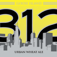 Goose Island 312 Urban Wheat Ale cans label