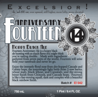 Ithaca Fourteen Anniversary Hoppy Black Ale