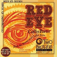 Two Brothers Red Eye Coffee Porter label