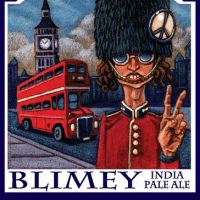 Three Heads Blimey IPA label