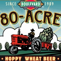 Boulevard 80-acre hoppy wheat beer label