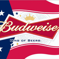 Budweiser Patriotic beer can