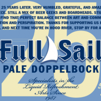 Full Sail 25 Pale Doppelbock Label