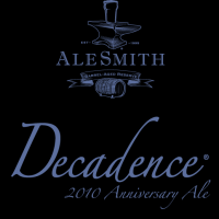 Alesmith Barrel-aged 2010 decadence label