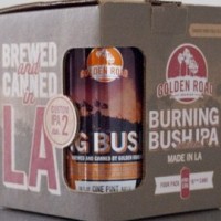 Golden Road Burning Bush IPA can and 4pk