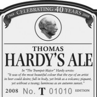 thomas hardys ale label