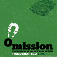 Omission IPA gluten free beer label