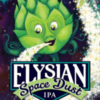 Elysian Space Dust IPA label