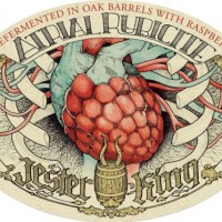 Jester King Atrial Rubicite Barrel Aged Ale label lite