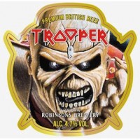 iron maiden trooper beer label
