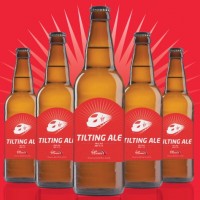 tilting ale bottles