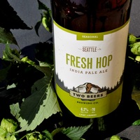 two beers fresh hop ipa bottle