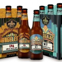 Angel City Eureka and Angeleno bottles