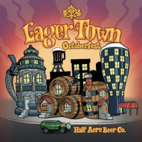 Half Acre Lager Town Octoberfest Lager label