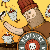 Against the Grain Kentucky Ryed Chiquen Rye Whiskey Barrel Aged Amber Ale