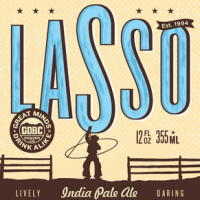 Great Divide Lasso IPA label