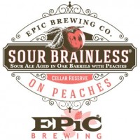Epic Sour Brainless on Peaches Sour Ale label BeerPulse
