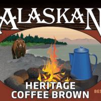 Alaskan Heritage Coffee Brown label