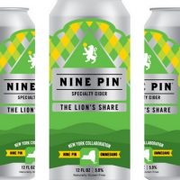 Nine Pin Cider Ommegang The Lion's Share cider cans BeerPulse
